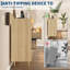 Commode à 7 tiroirs de 137 cm de large avec éclairage DEL et borne de recharge-1271549205