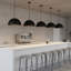 24" Diameter Black Integrated LED Pendant Light