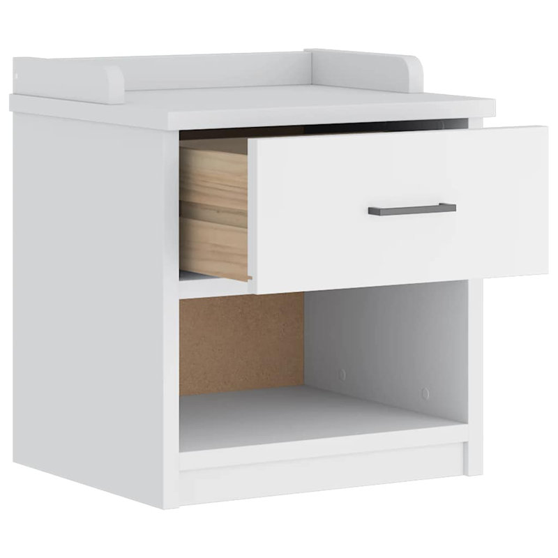 Hallway Bench SANDNES 45X40x50 Cm Solid Wood Pine, White