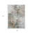 3' X 5' Ivory Gray And Khaki Abstract Washable Indoor Outdoor Area Rug