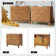 Sara Midcentury Modern 2 - Drawer Nightstand with Built-In Outlet and Solid Wood Legs (Set of 2)