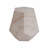 Outdoor/Indoor Lightweight Concrete Side Table,Hexagonal Round Travertine Accent Table