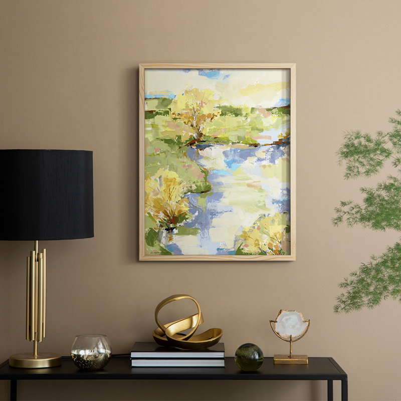 Airy I, reproduction encadrée - bois massif, 11" H x 9" W, Naturel
