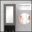 Armoire de rangement haute avec miroir Kleankin