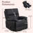 35.7" Wide Upholstered Manual Swivel Rocker Recliner Chair-1130542272