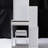 Left Bedside Cabinet Vanity Table For Tiny Spaces, With Padded Seat & Extra Large Mirror, Multi-layer Storage, White Dresser Compact Areas Vanity, Includes Cushioned Chair Sliding Elegant-664481592