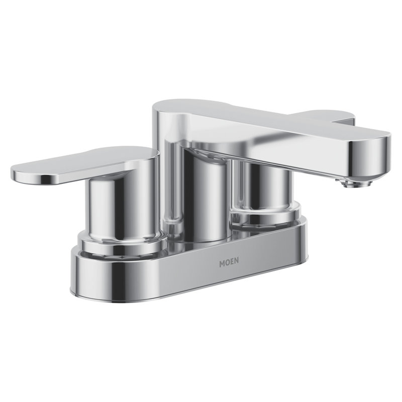 Laris Centerset Bathroom Faucet with Drain Assembly, Chrome