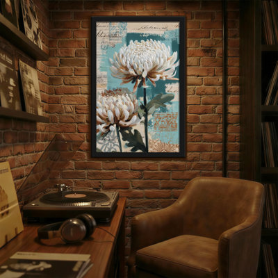 Plantes et fleurs, motif floral rétro
