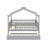 Wooden House Bed With Trundle, Bunk Bed With Roof-1394926851-1394926853