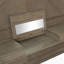 Grand lit escamotable mural avec rangement, armoire-lit pliable avec coiffeuse, miroir central et 2 tiroirs latéraux, gris vieilli-1978330747