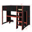 Lit mezzanine double avec bureau-1200115676