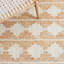 Tapis ivoire / naturel en jute / laine tissé à la main Collette Belbin-1758089534