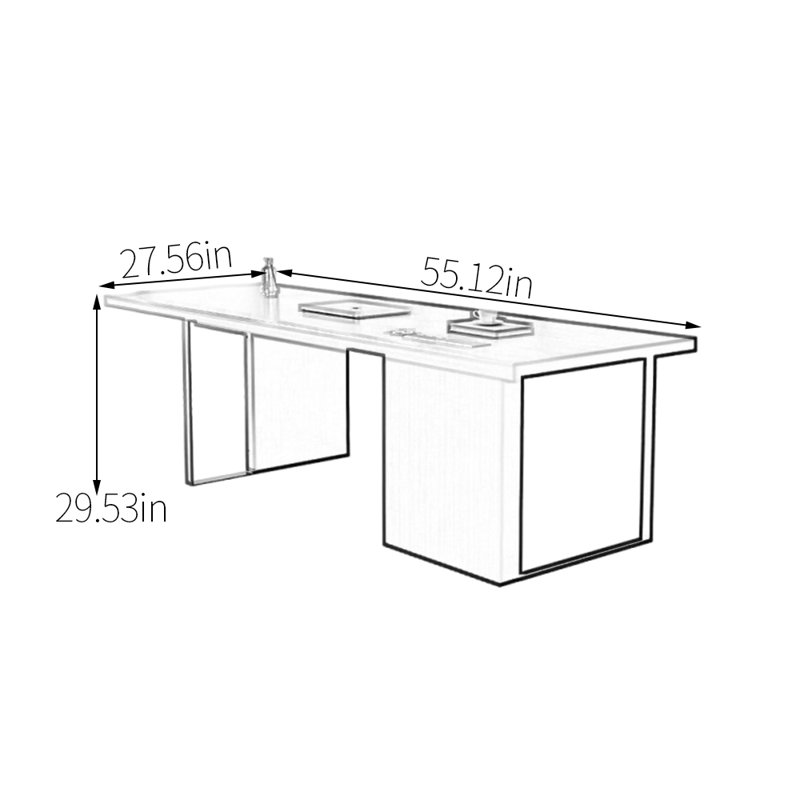 Quayshaun, H 29,53 po x l 55,12 po x P 27,56 po, Brun-rouge