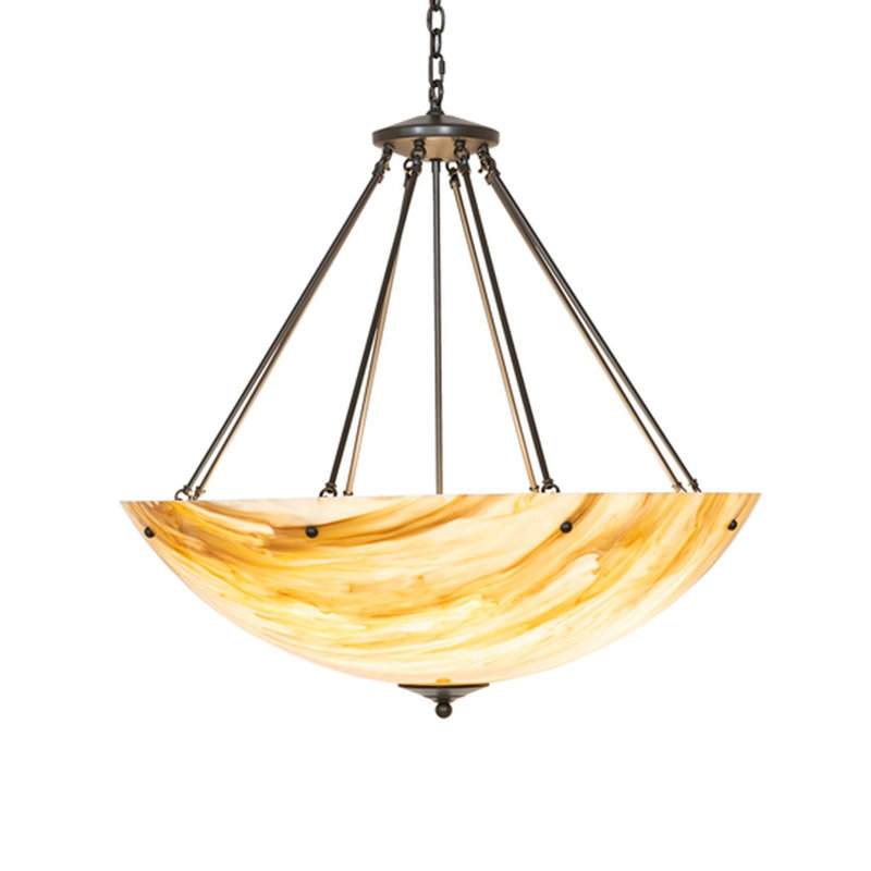 Luminaire suspendu bol / urne simple 8 lumières Nashrah