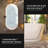 59'' x 31.5'' Acrylic Freestanding Flatbottom Double Ended Soaking Bathtub, Gloss White