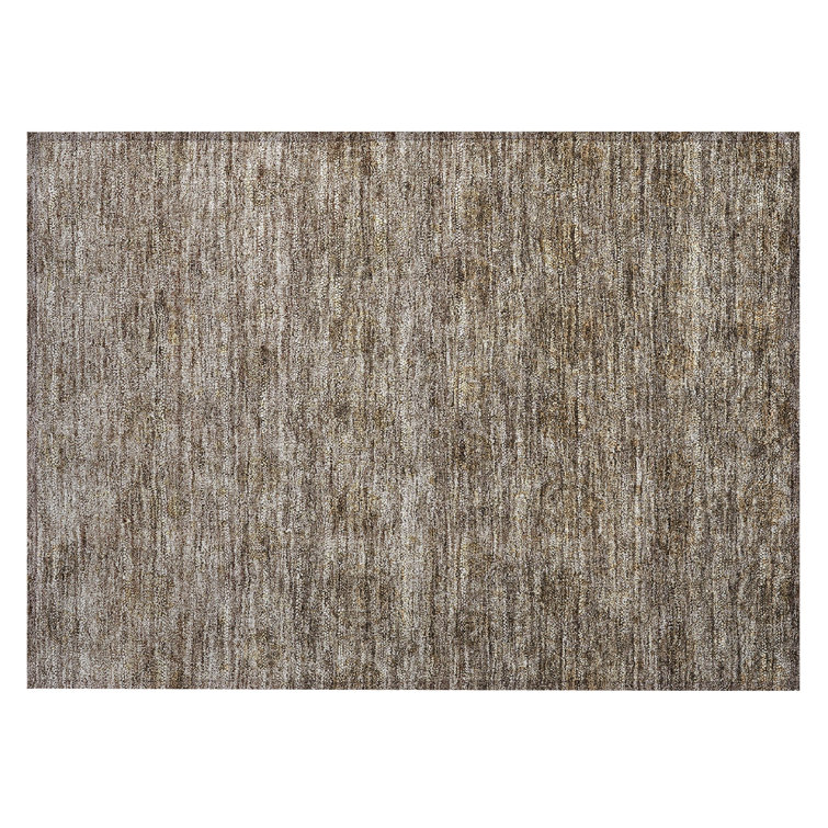 Machine Washable Indoor/Outdoor Chantille ACN1170 Brown Rug