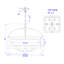 6 - Light Dimmable Lantern Square / Rectangle Chandelier