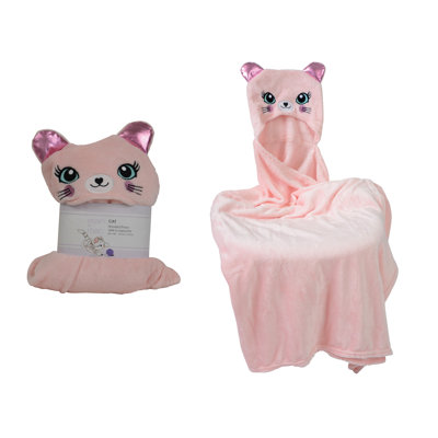 Jeté pour enfants avec hotte animal polaire 