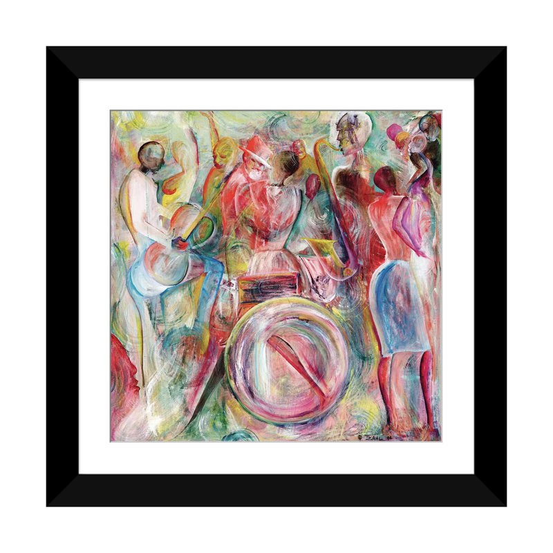 «New Orleans», reproduction sur toile, Papier d'art encadré noir, H 24 po x l 24 po x P 1 po, Blanc