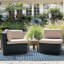 53.1'' Wide Wicker Patio Sofa with Cushions-387966035