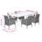 6 - Person Patio Dining Set with Rectangular Table , Cushions Included