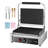 Commercial Panini Press Grill Electric Sandwich Maker Griddle Plate 13.5x9.3 in