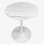 Table ronde à texture de marbre