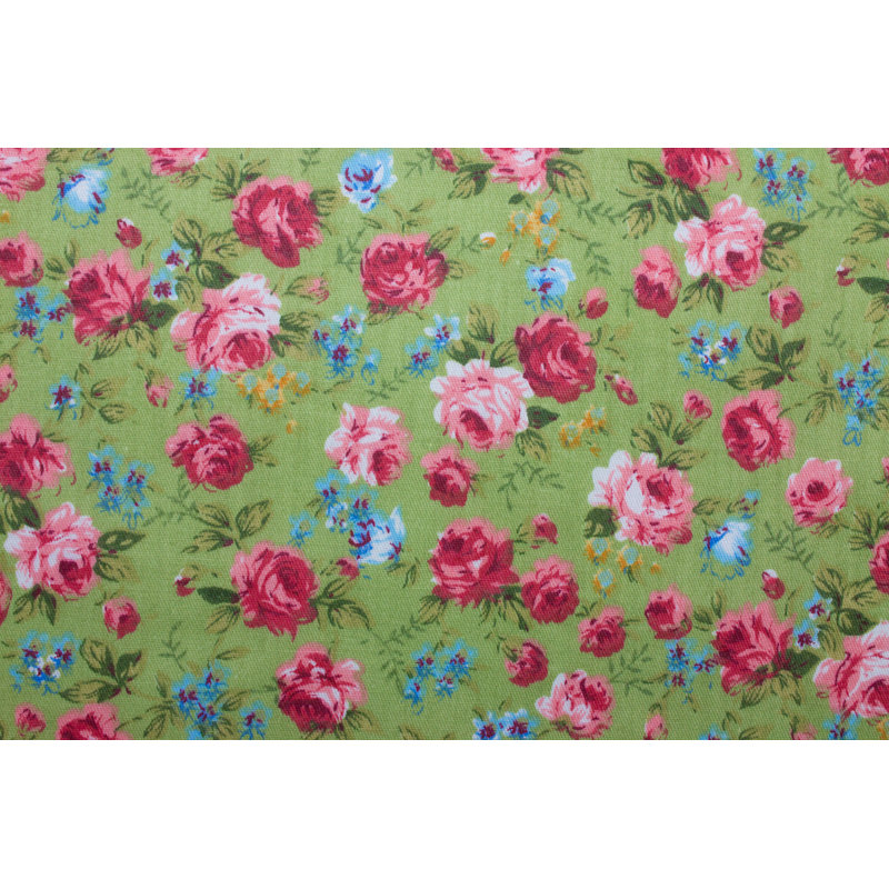 Floral Fabric by Daizuoxin - Wrapped Canvas Print, 30cm H x 46cm W x 3.8cm D