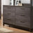 Commode double 6 tiroirs avec miroir Mandy