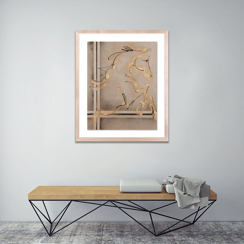 Greeting I Print by Donna Bernstein, Natural, 48" H x 40" W x 2.5" D