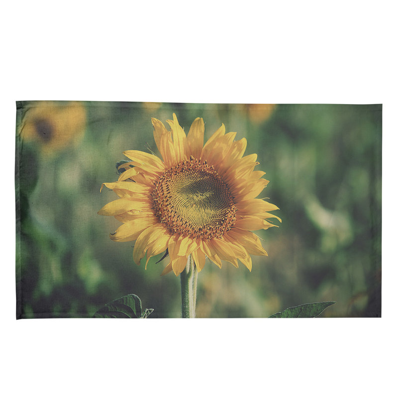 Serviette de thé tournesol, Polyester sergé