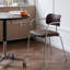 Chaise avec accoudoirs à dossier solide brun noisette (ensemble de 2)-1000218028-1000218029