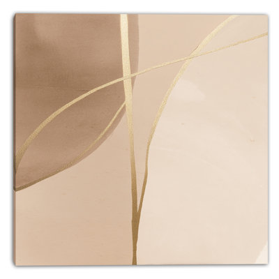 Gold Stem Wrapped Canvas Wall Art