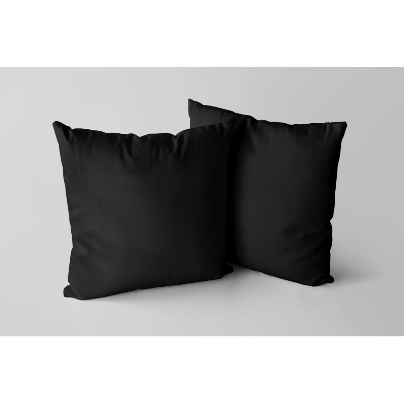 Housse de coussin carré S&G Slubb, 24" X 24", Bleu moyen