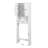 Bathroom Cabinet For Over Toilet - Spacious, Adjustable Shelf, White, 23.89x7.72x68.37 Inch White Organizer Stylish,