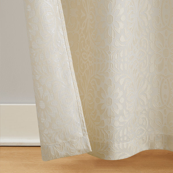 Laktasic Semi-Sheer Curtain Pair, 38" W x 96" L, Gold