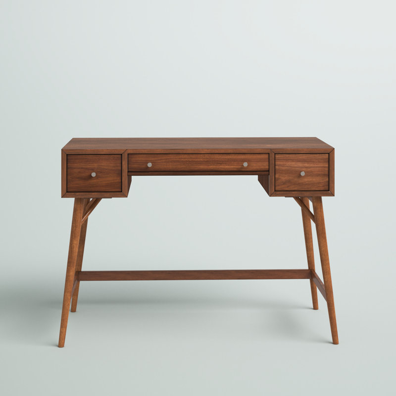 Norberg 52" Counter Height Writing Desk with Drawer Storage