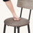 Round bar stool set with shelf, upholstered stool with backrest-881475865-881475866