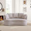 Causeuse avec housse en chenille et coussins de l 73,8 po-2129980928