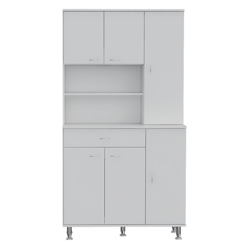 Armoire garde-manger à 1 tablette et 1 tiroir Tigard - blanc