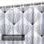 Rideau de douche abstrait abstrait noir avec 12 crochets-129036258
