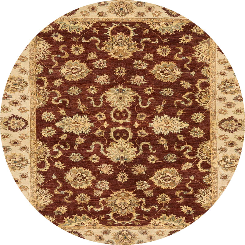 Abstract Indoor Rug, Round 7'