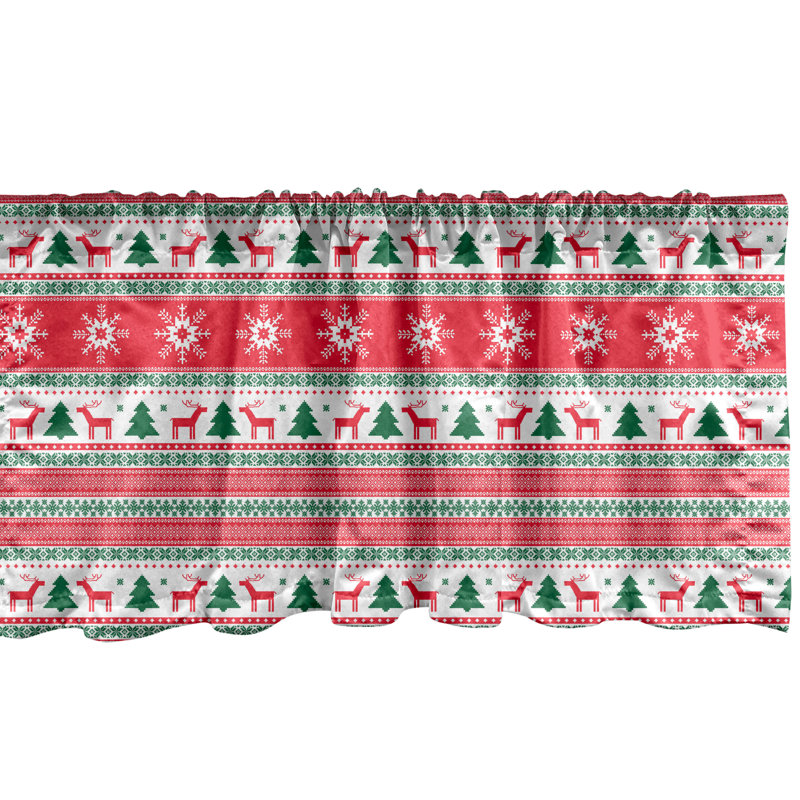 Ensemble de 2 cantonnières tropicales Ambesonne, L 54 po x L 12 po