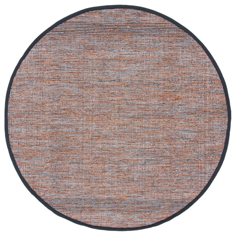 Montauk Hand Woven Cotton Rug, Round 6'