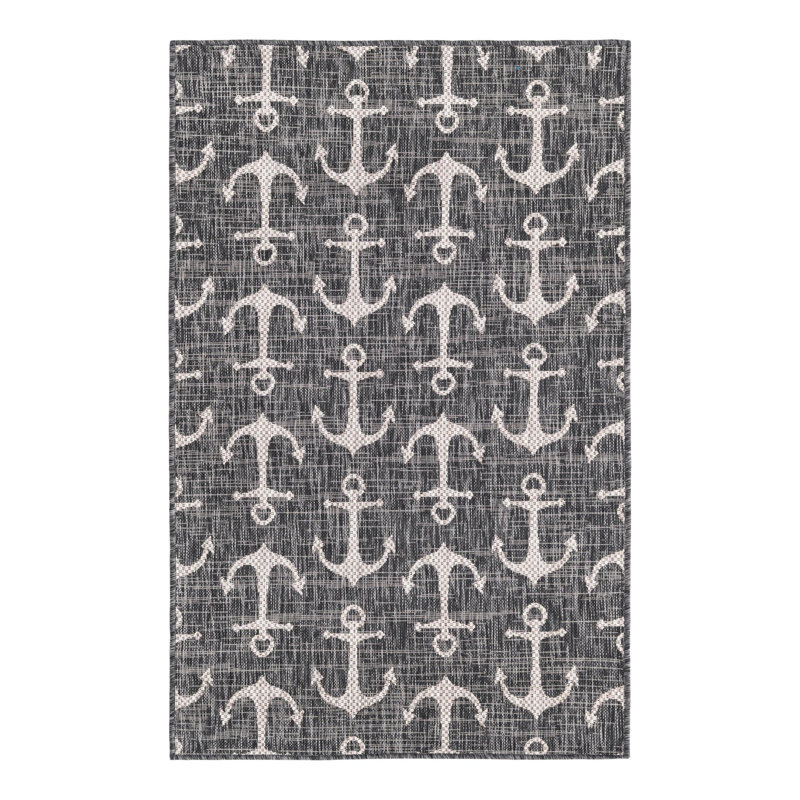 Glidden Geometric Indoor / Outdoor Rug, Rectangle 3'3" x 5'3"