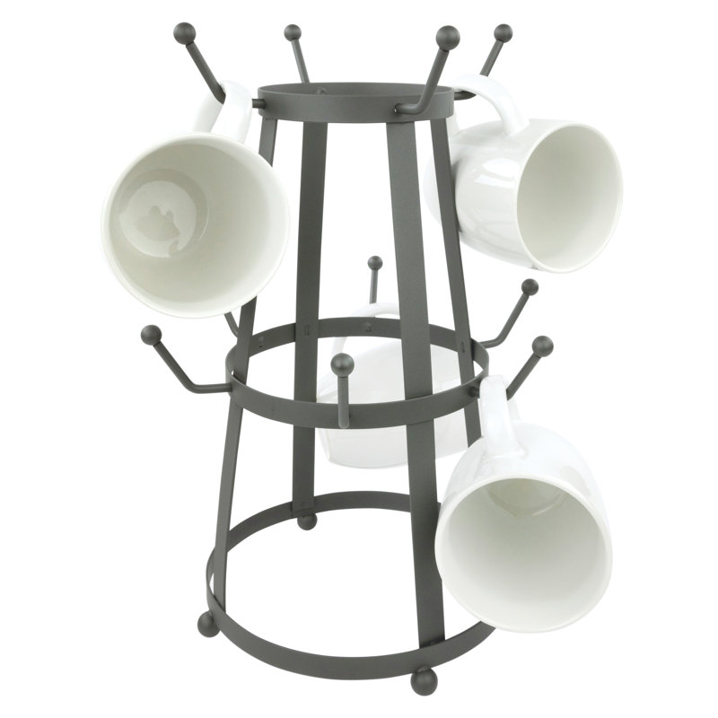 Leire Mug Tree, Industrial Gray