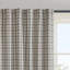 Tissu de rideau avec passe-tringle et passe-tringle en treillis avec doublure en molleton, 1 pièce, 50 po x 108 po-720997675