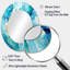 Miroir mural Love Spirit Turquoise et orange Art II - bleu-139686593