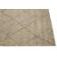 Tapis géométrique rectangulaire en laine noué à la main beige Meyana