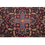 Tapis rouge en laine noué à la main de conception unique 8 pi 11 po x 12 pi 10 po Orlandino
